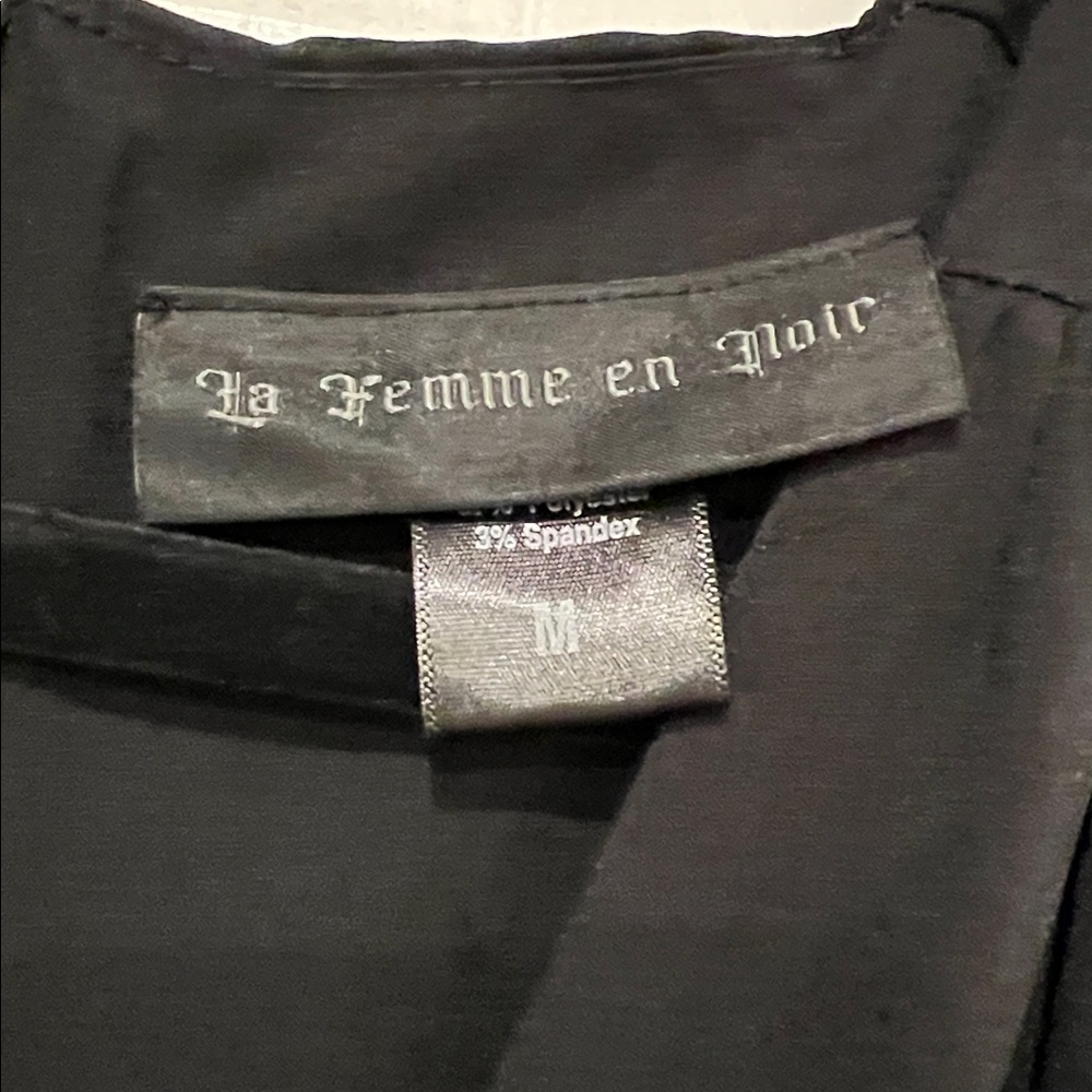 La Femme en Noir Belladonna Maxi Dress in Black  - Size Medium NWOT - Picture 7 of 9